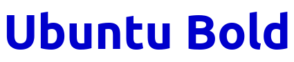Ubuntu Bold 字体